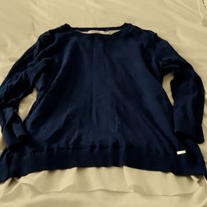 Calvin Klein blouse with white underlay